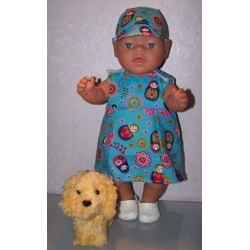 overgooier matroeska blauw baby born 43cm
