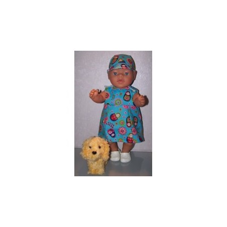 overgooier matroeska blauw baby born 43cm