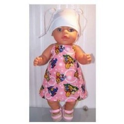 halterjurk zalm roze winnie the pooh baby born 43cm