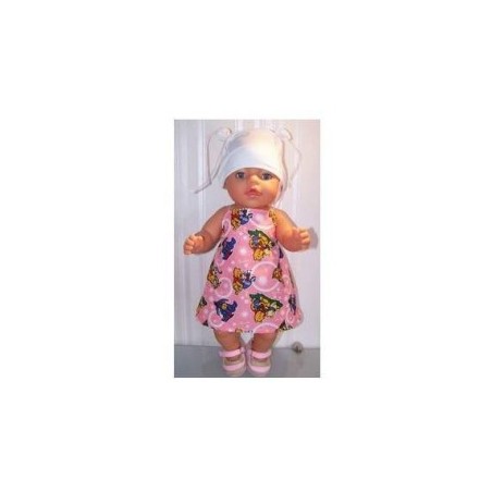 halterjurk zalm roze winnie the pooh baby born 43cm