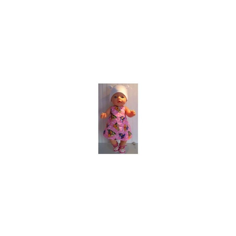 halterjurk roze winnie the pooh baby born 43cm
