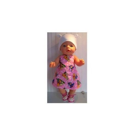 halterjurk roze winnie the pooh baby born 43cm