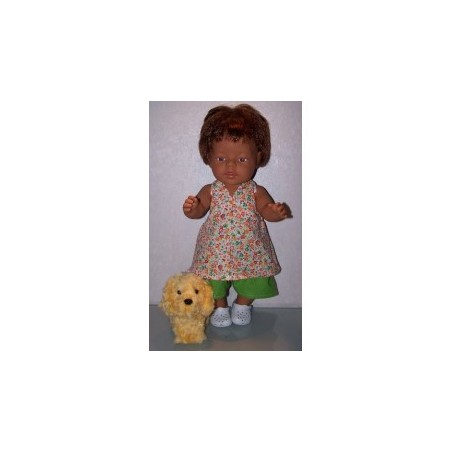 halterjurk gebloemd baby born 43cm