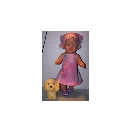halterjurk gekleurd baby born 43cm