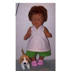 halterjurk vlinders roze baby born 43cm