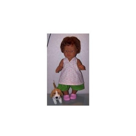 halterjurk vlinders roze baby born 43cm