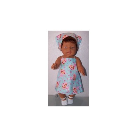 halterjurk strawberry shortcake tutu baby born 43cm