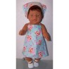 halterjurk strawberry shortcake tutu baby born 43cm
