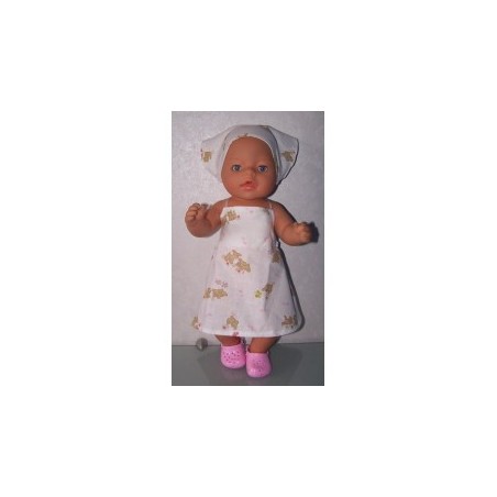 halterjurk met honden en katten baby born 43cm
