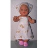 halterjurk met honden en katten baby born 43cm