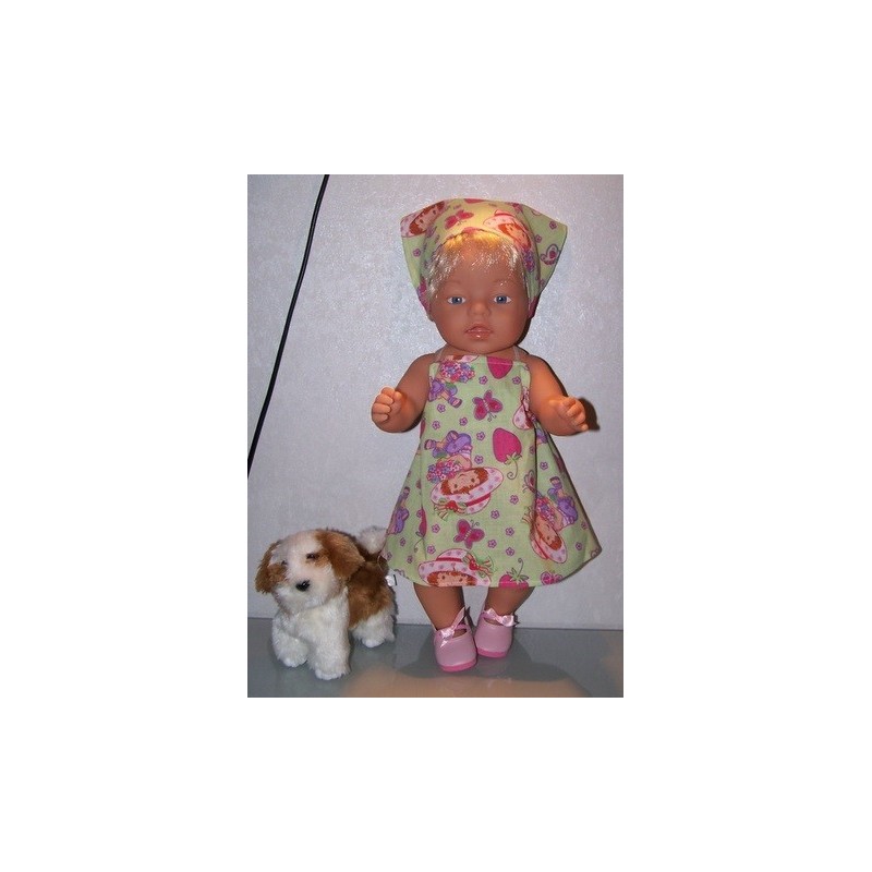 halterjurk strawberry shortcake groen baby born 43cm