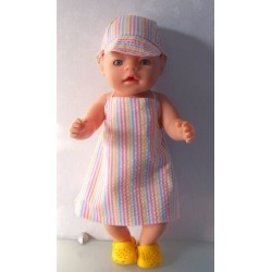 halterjurk gestreept baby born 43cm