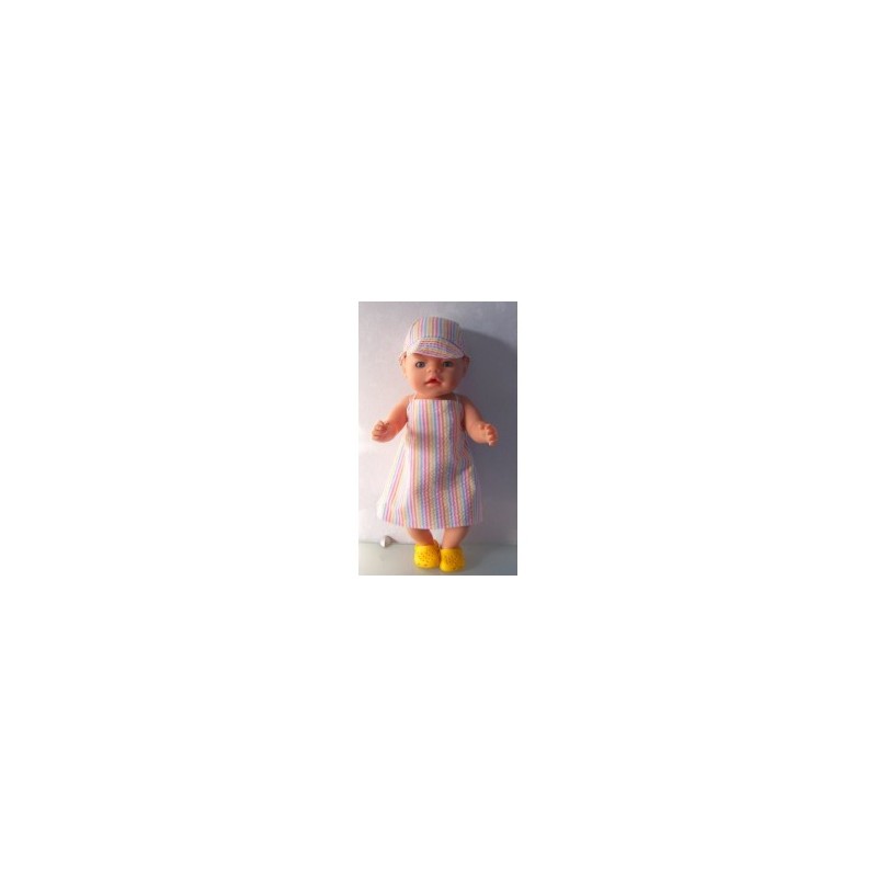 halterjurk gestreept baby born 43cm