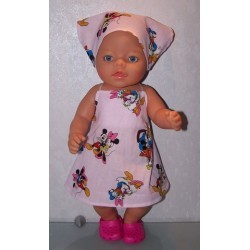 halterjurk disney roze baby born 43cm
