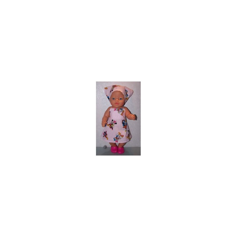 halterjurk disney roze baby born 43cm