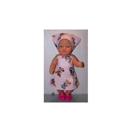 halterjurk disney roze baby born 43cm