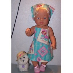 halterjurk strawberry shortcake sweet tea baby born 43cm