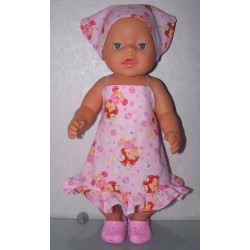 halterjurk strawberry shortcake baby eendjes baby born 43cm