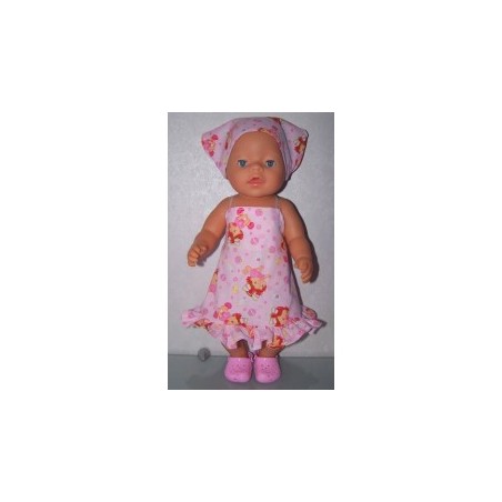 halterjurk strawberry shortcake baby eendjes baby born 43cm