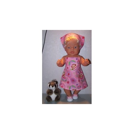 halterjurk strawberry shortcake bloem baby born 43cm