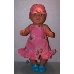 halterjurk strawberry shortcake tea roze baby born 43cm