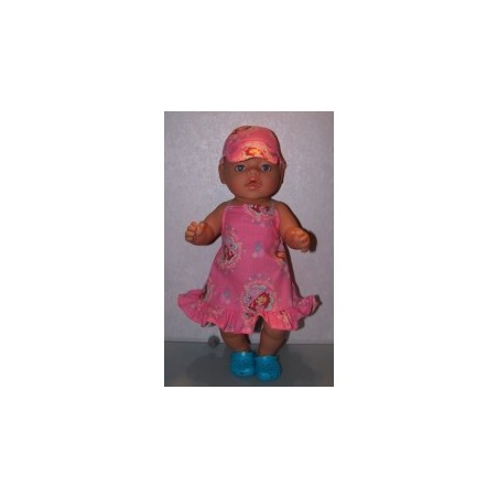 halterjurk strawberry shortcake tea roze baby born 43cm