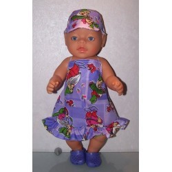 halterjurk 7 dwergen lila baby born 43cm