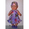 halterjurk 7 dwergen lila baby born 43cm