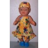 halterjurk 7 dwergen geel baby born 43cm