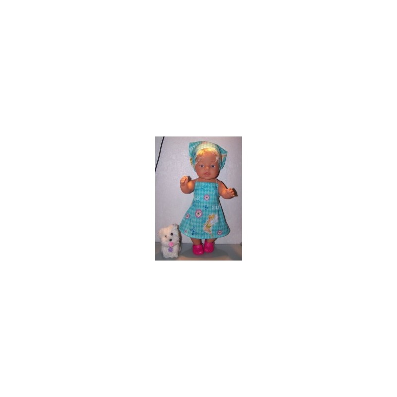 halterjurk tinkerbell  geruit baby born 43cm