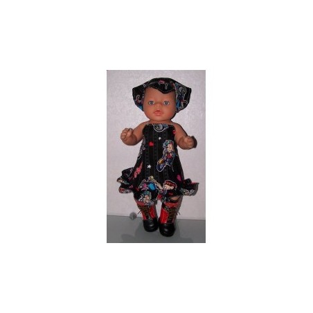 halterjurk betty boob baby born 43cm