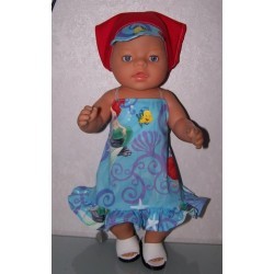 halterjurk ariel en botje baby born 43cm