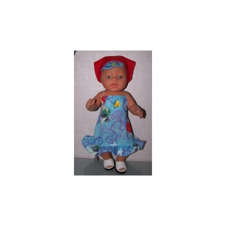 halterjurk ariel en botje baby born 43cm