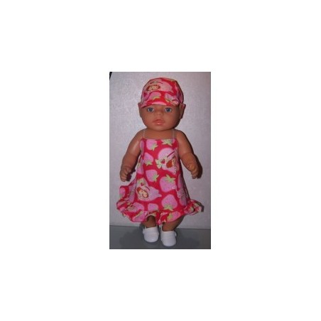 halterjurkstrawberry shortcake aardbeien  baby born 43cm