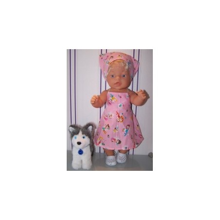 halterjurk roze meerminnen baby born 43cm