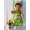 halterjurk hello kitty groen wolk baby born 43cm