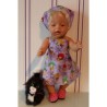 halterjurk lila melodie baby born 43cm