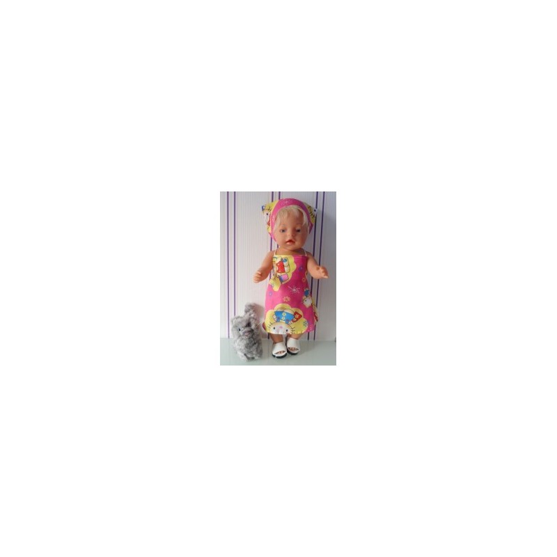 halterjurk hello kitty roze wolk baby born 43cm