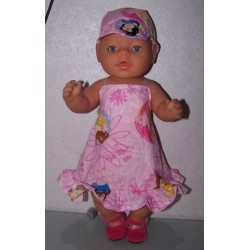 halterjurk disney prinsessen roze baby born 43cm