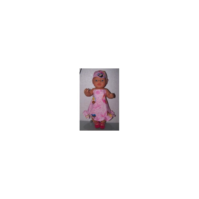 halterjurk disney prinsessen roze baby born 43cm