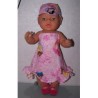 halterjurk disney prinsessen roze baby born 43cm