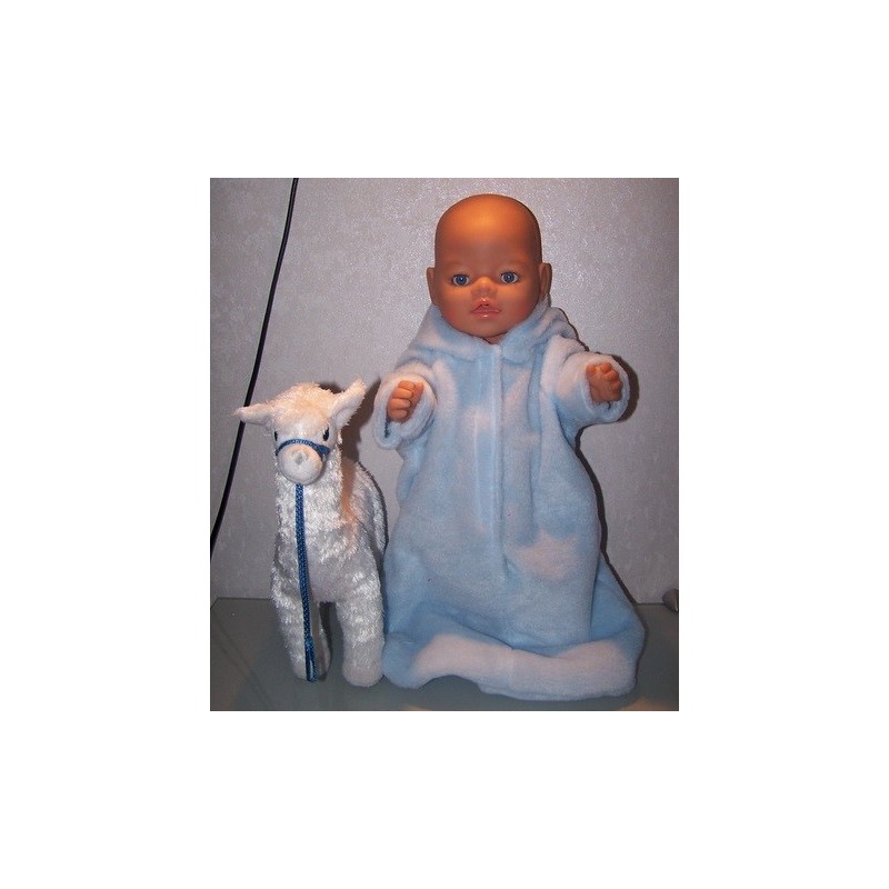 borgreiszak blauw baby born 43cm