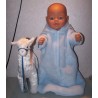 borgreiszak blauw baby born 43cm