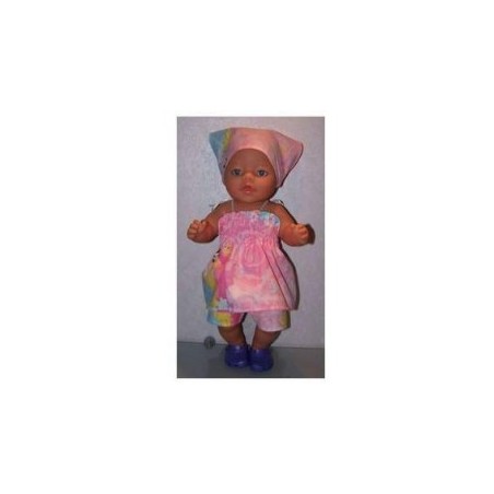 smokjurk setje disney prinsessen roze  baby born 43cm