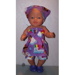 smokjurk setje dora zomer baby born 43cm