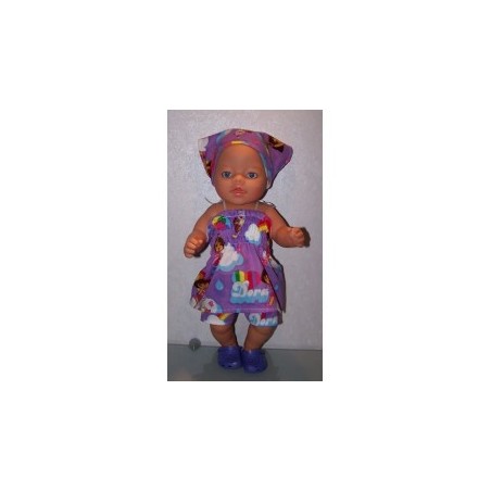 smokjurk setje dora zomer baby born 43cm