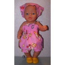 smokjurk setje dora paard baby born 43cm