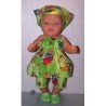 smokjurk setje groen 7 dwergen baby born 43cm