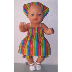 smokjurk setje gestreept baby born 43cm