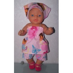 smokjurk setje dora roze vlinders baby born 43cm